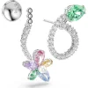 Ariana Grande x Swarovski drop earrings with ear jacket