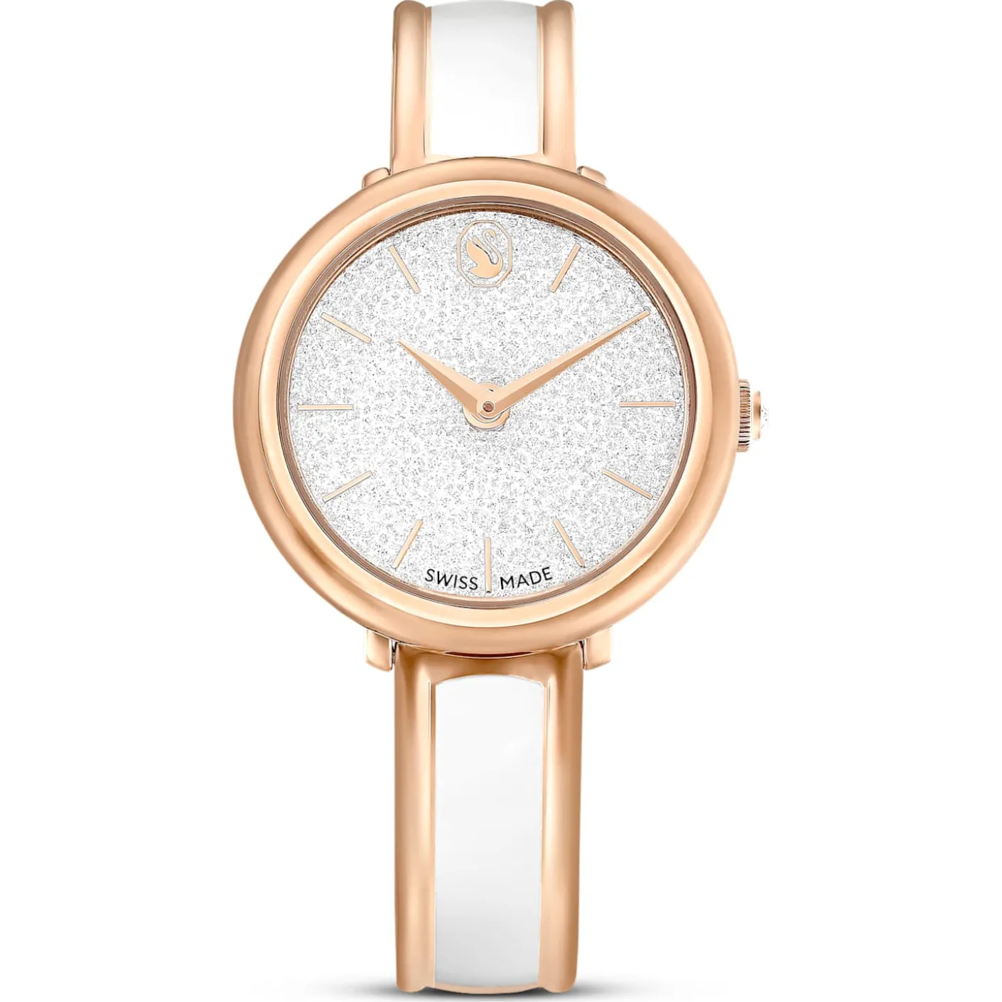 Crystalline bangle watch