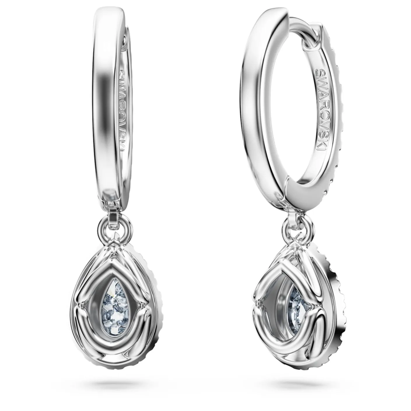 Eternity drop earrings