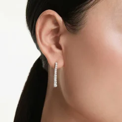 Eternity drop earrings