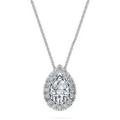 Eternity halo solitaire pendant