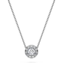 Eternity halo solitaire pendant