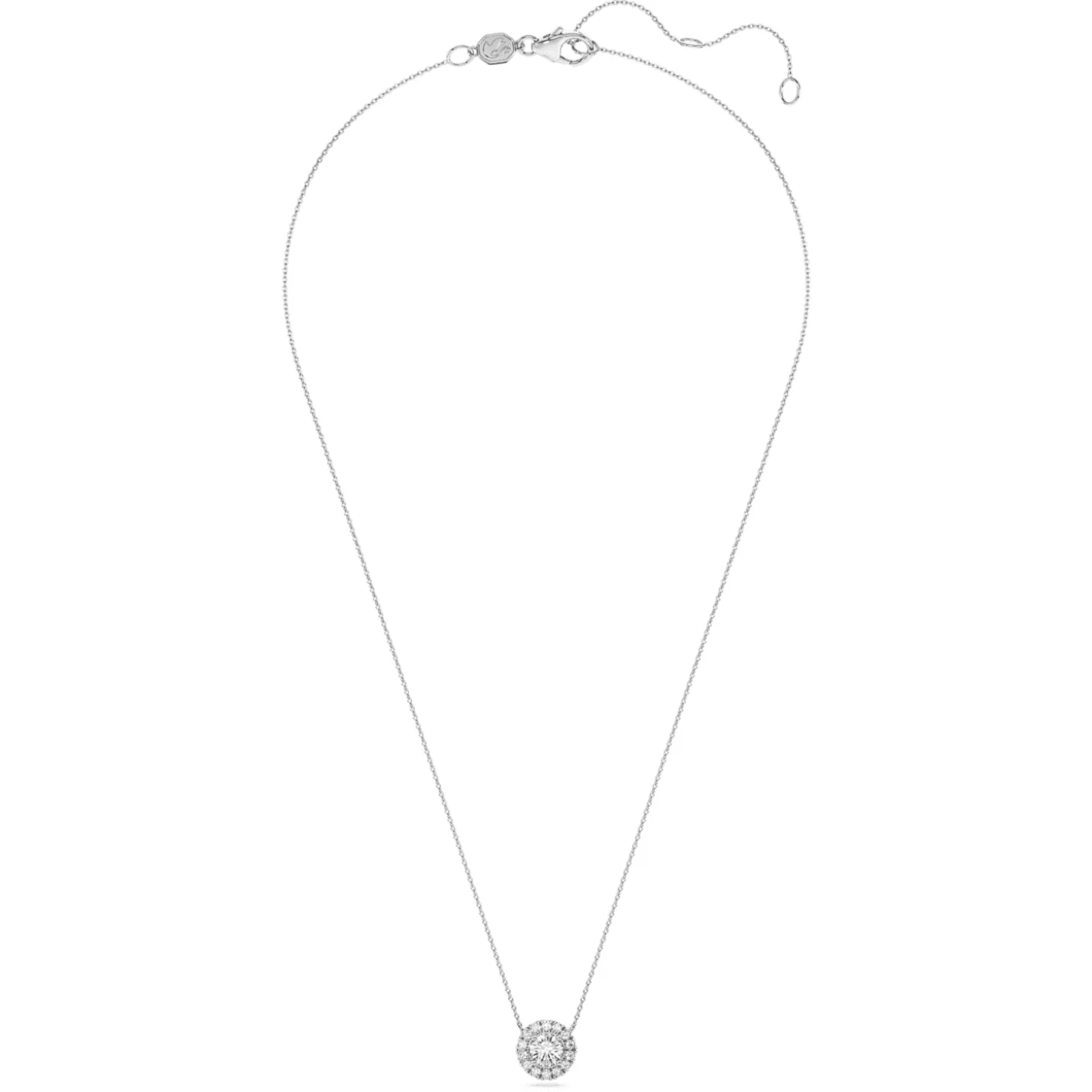 Eternity halo solitaire pendant