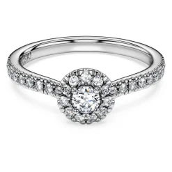 Eternity halo solitaire ring