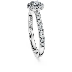 Eternity halo solitaire ring