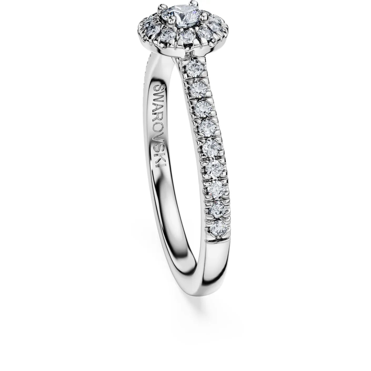 Eternity halo solitaire ring
