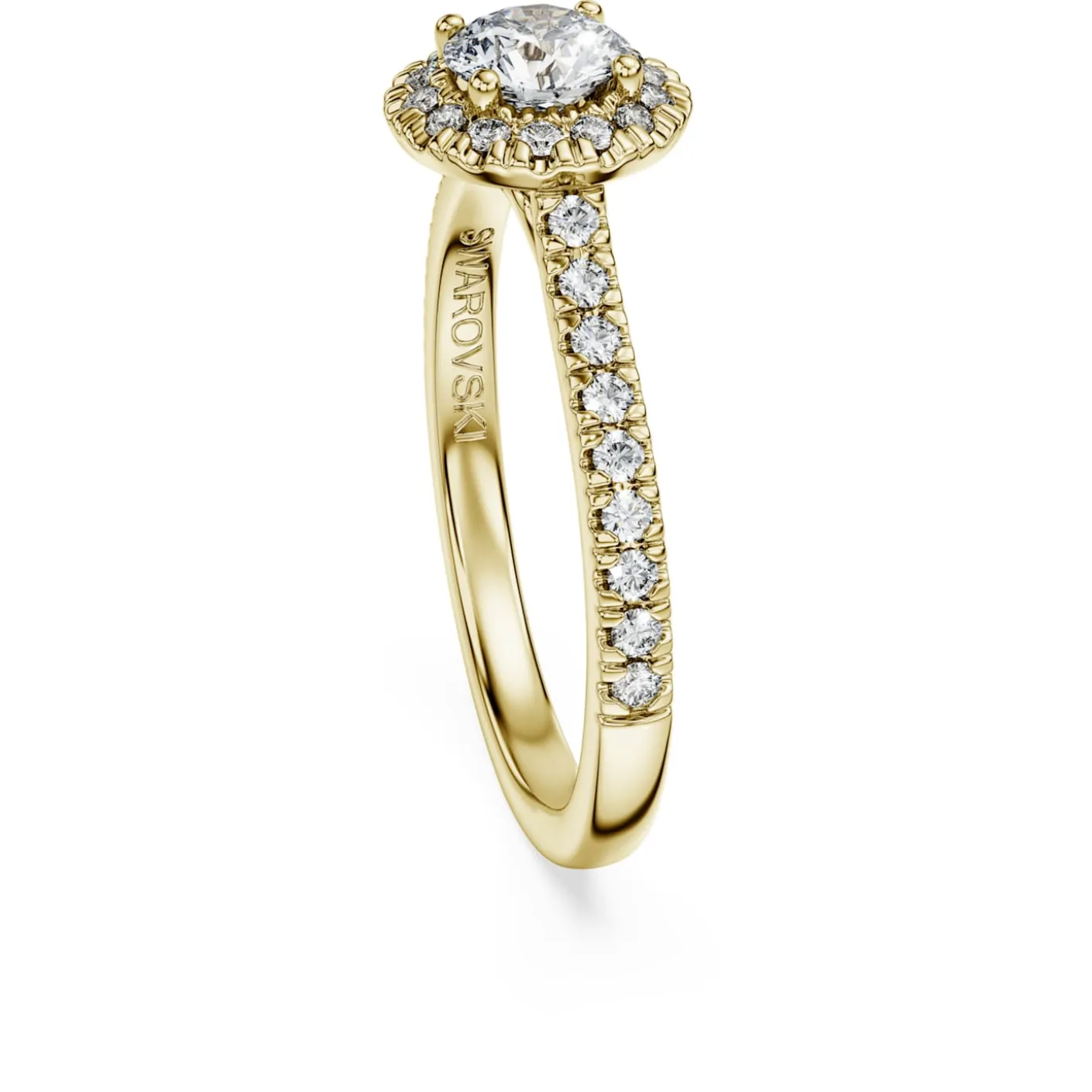 Eternity halo solitaire ring