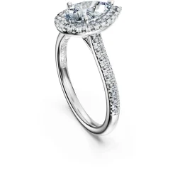 Eternity halo solitaire ring
