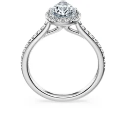 Eternity halo solitaire ring