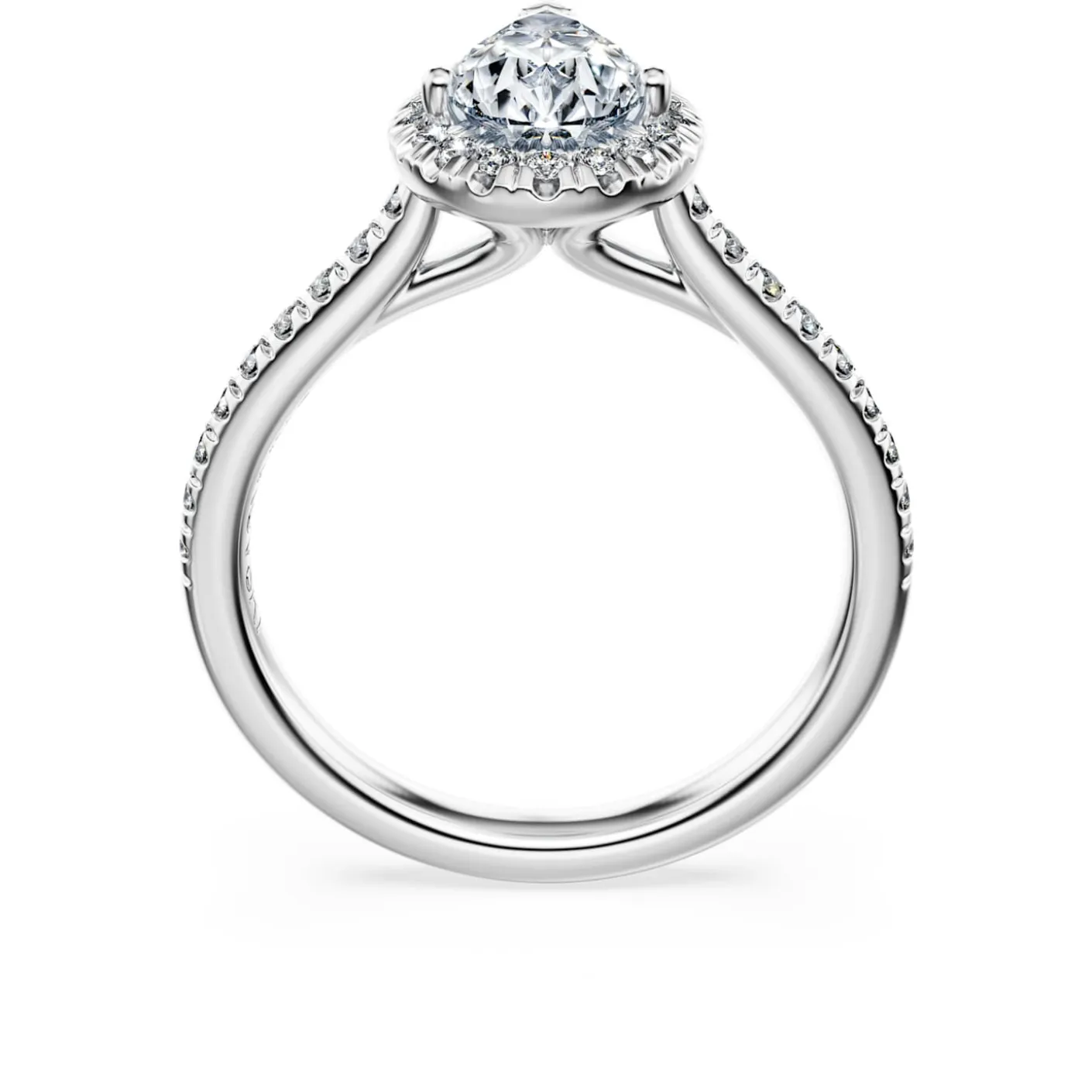 Eternity halo solitaire ring