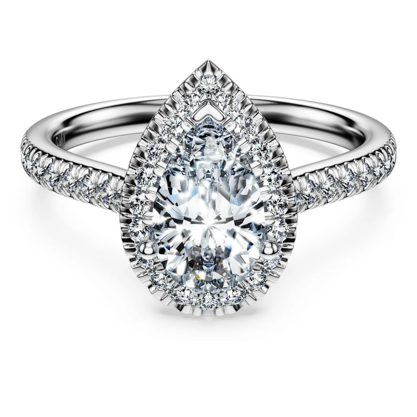 Eternity halo solitaire ring