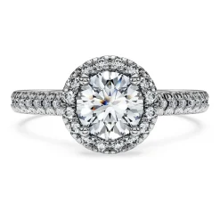 Eternity halo solitaire ring