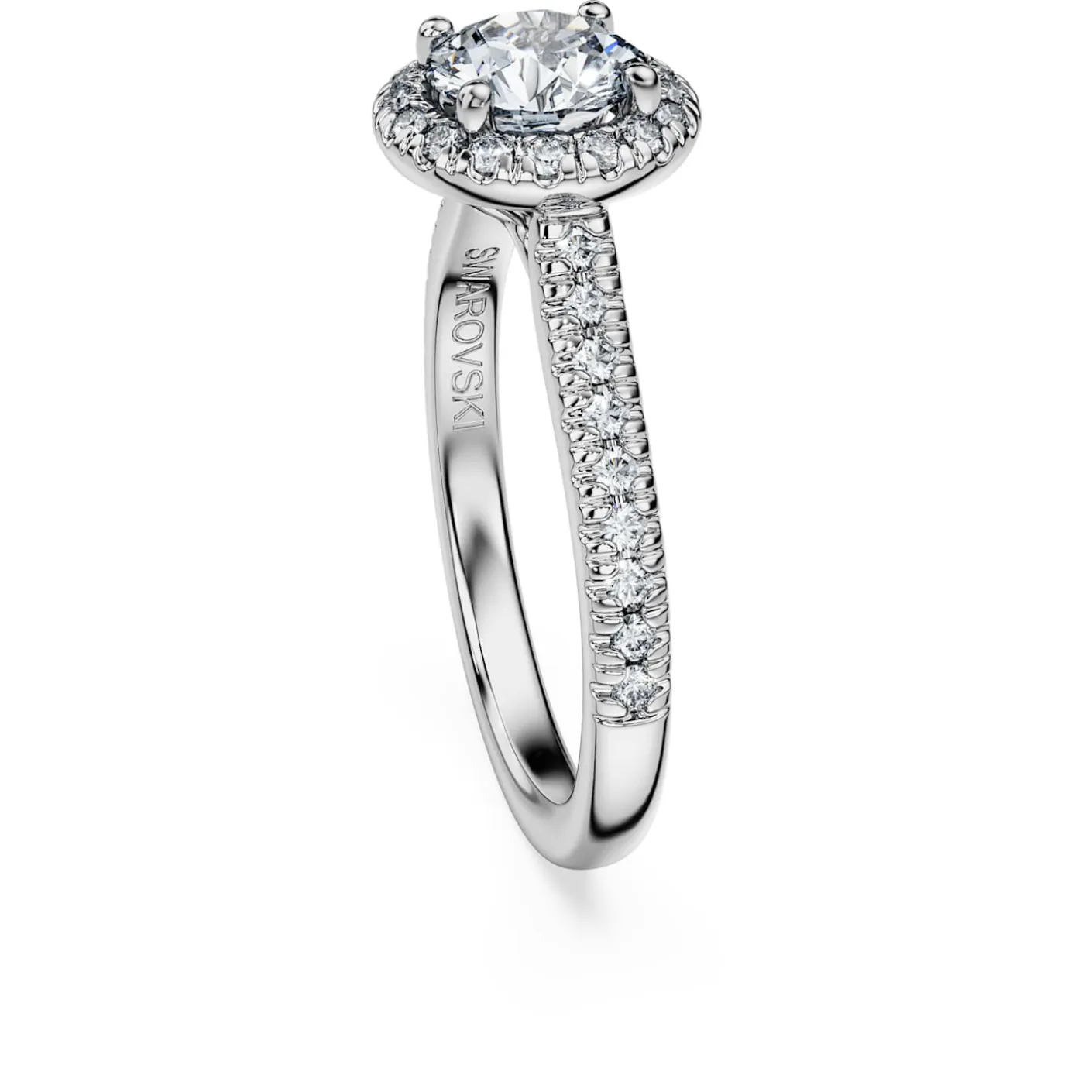 Eternity halo solitaire ring