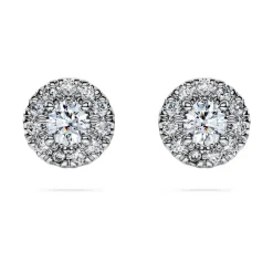 Eternity halo stud earrings