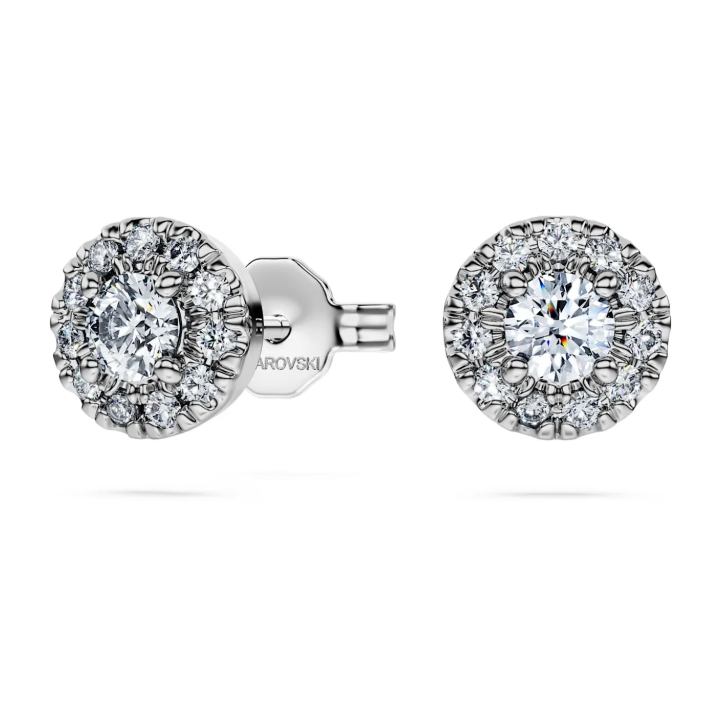 Eternity halo stud earrings