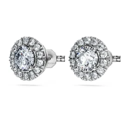 Eternity halo stud earrings