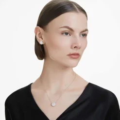 Eternity halo stud earrings