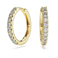 Eternity hoop earrings