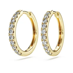 Eternity hoop earrings