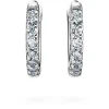 Eternity hoop earrings