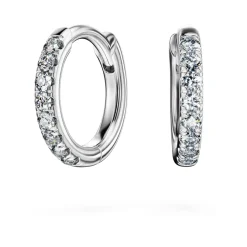 Eternity hoop earrings