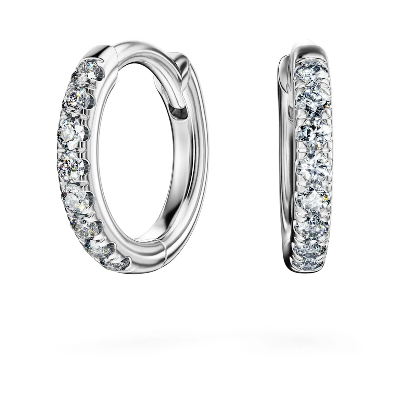 Eternity hoop earrings