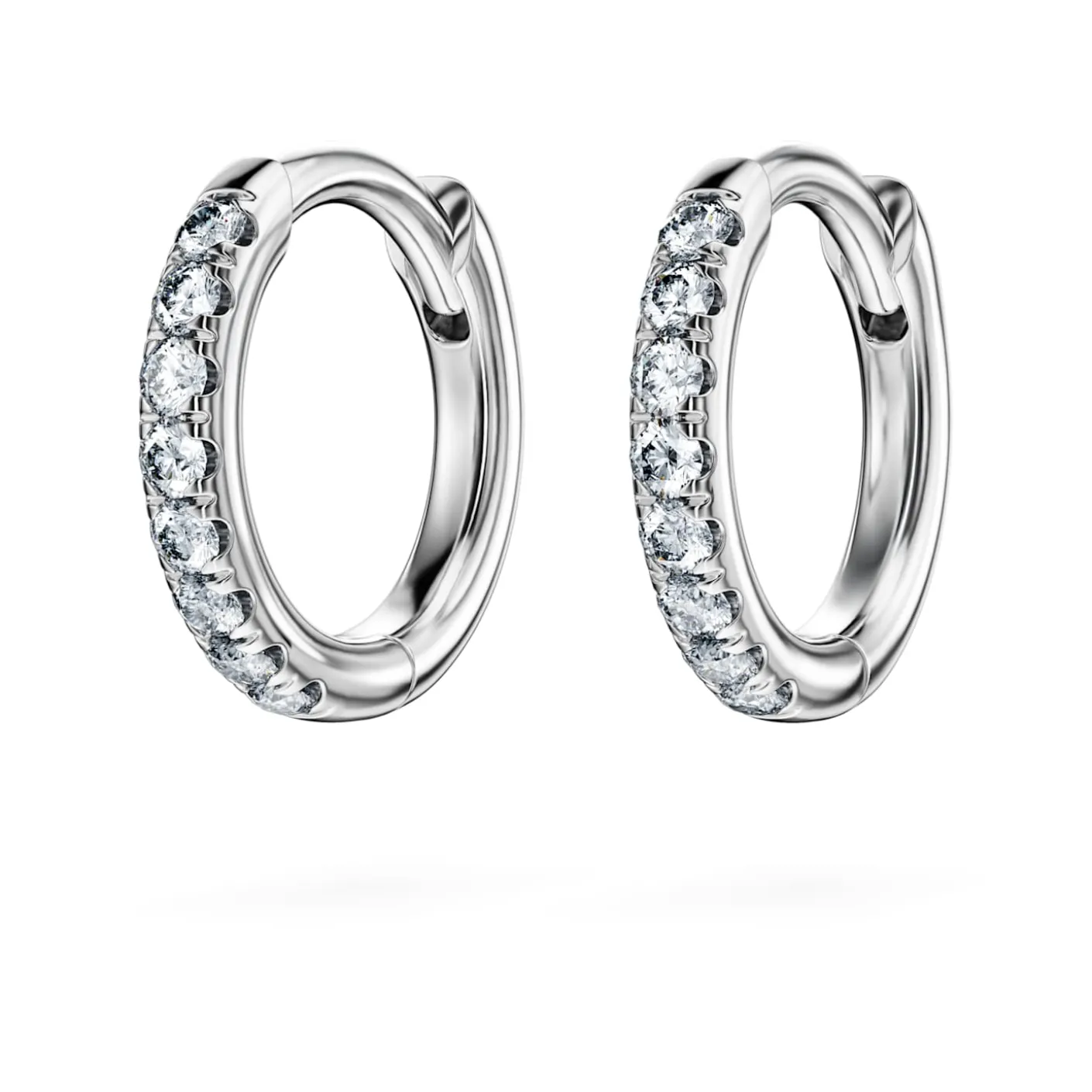 Eternity hoop earrings