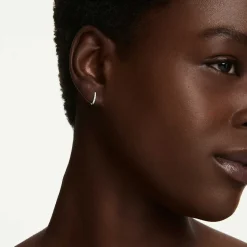 Eternity hoop earrings