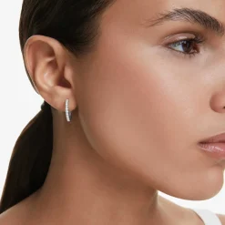 Eternity hoop earrings