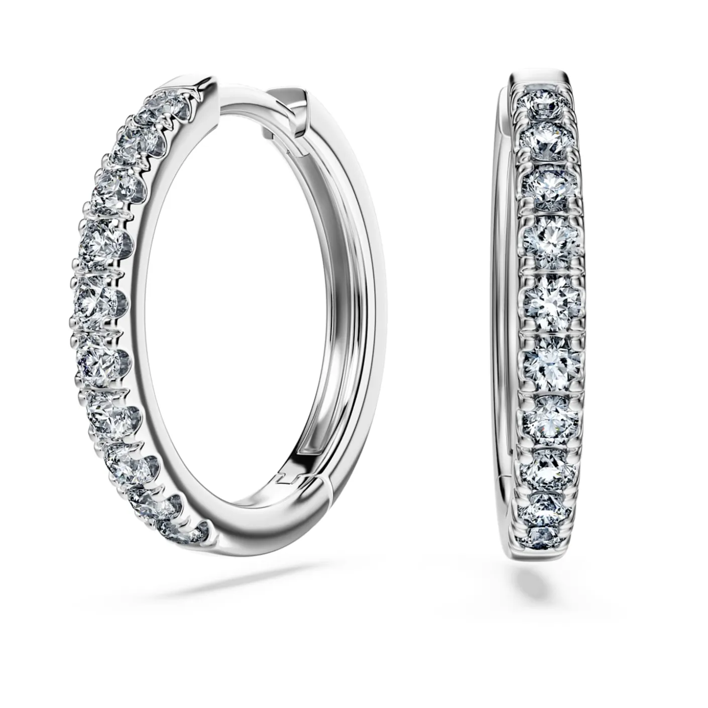 Eternity hoop earrings