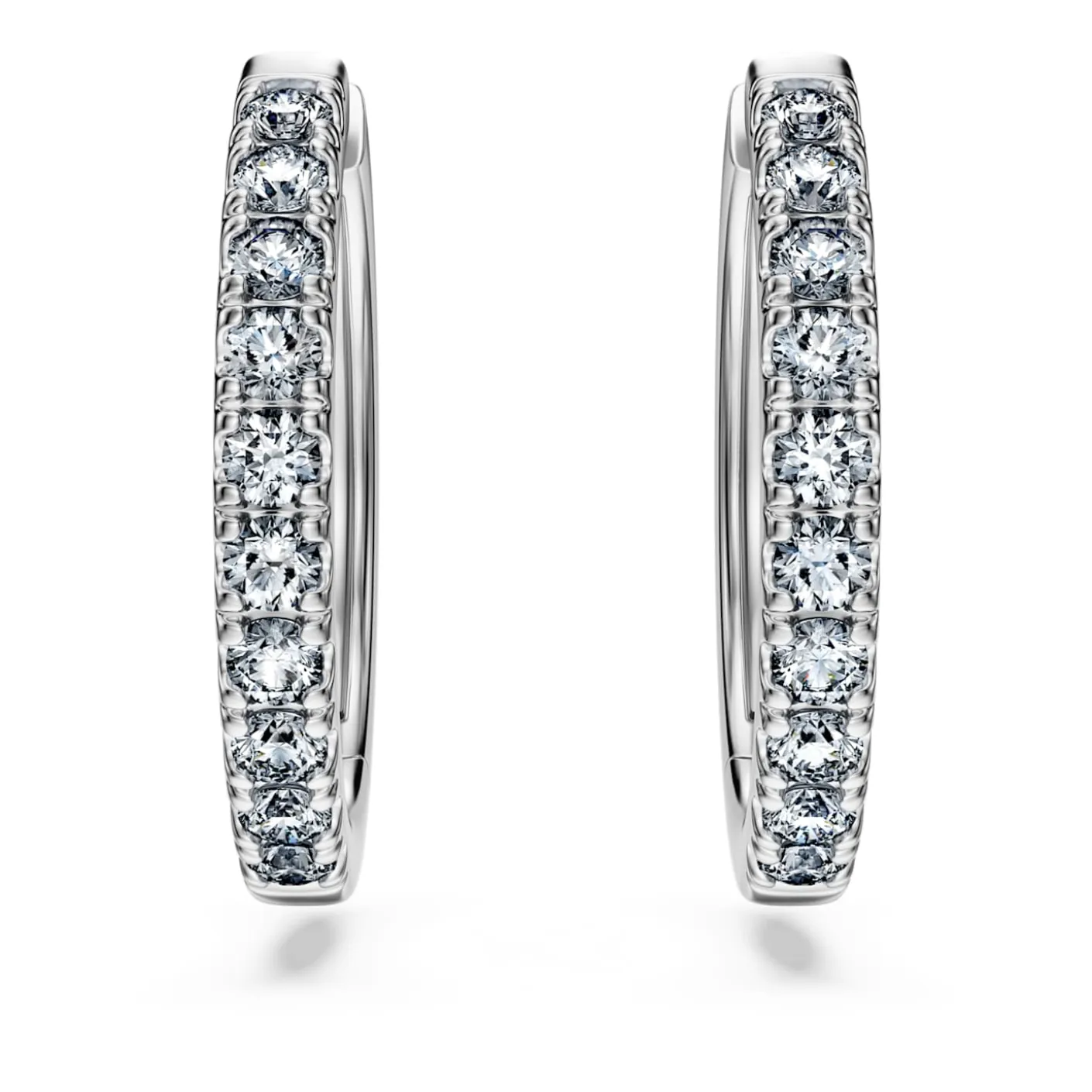Eternity hoop earrings