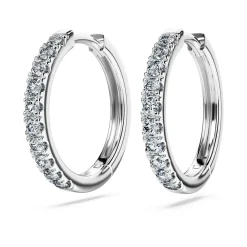 Eternity hoop earrings