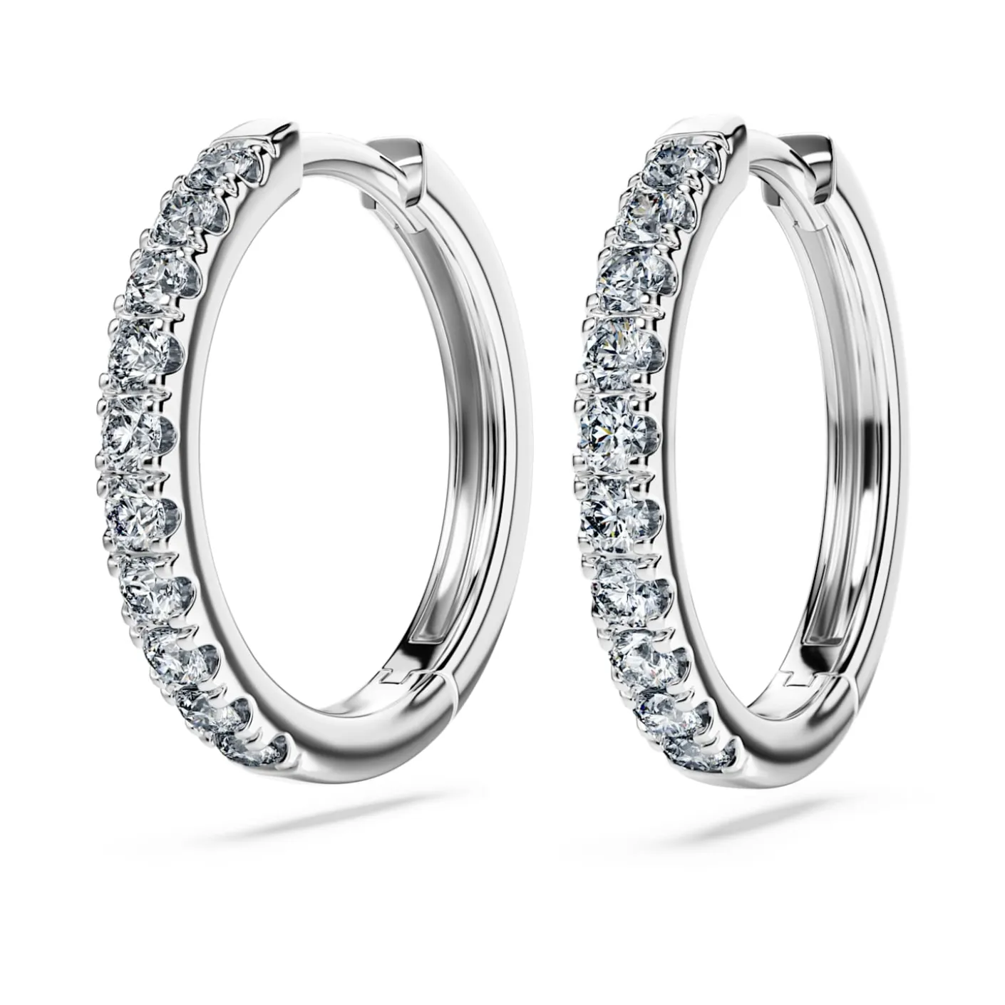 Eternity hoop earrings