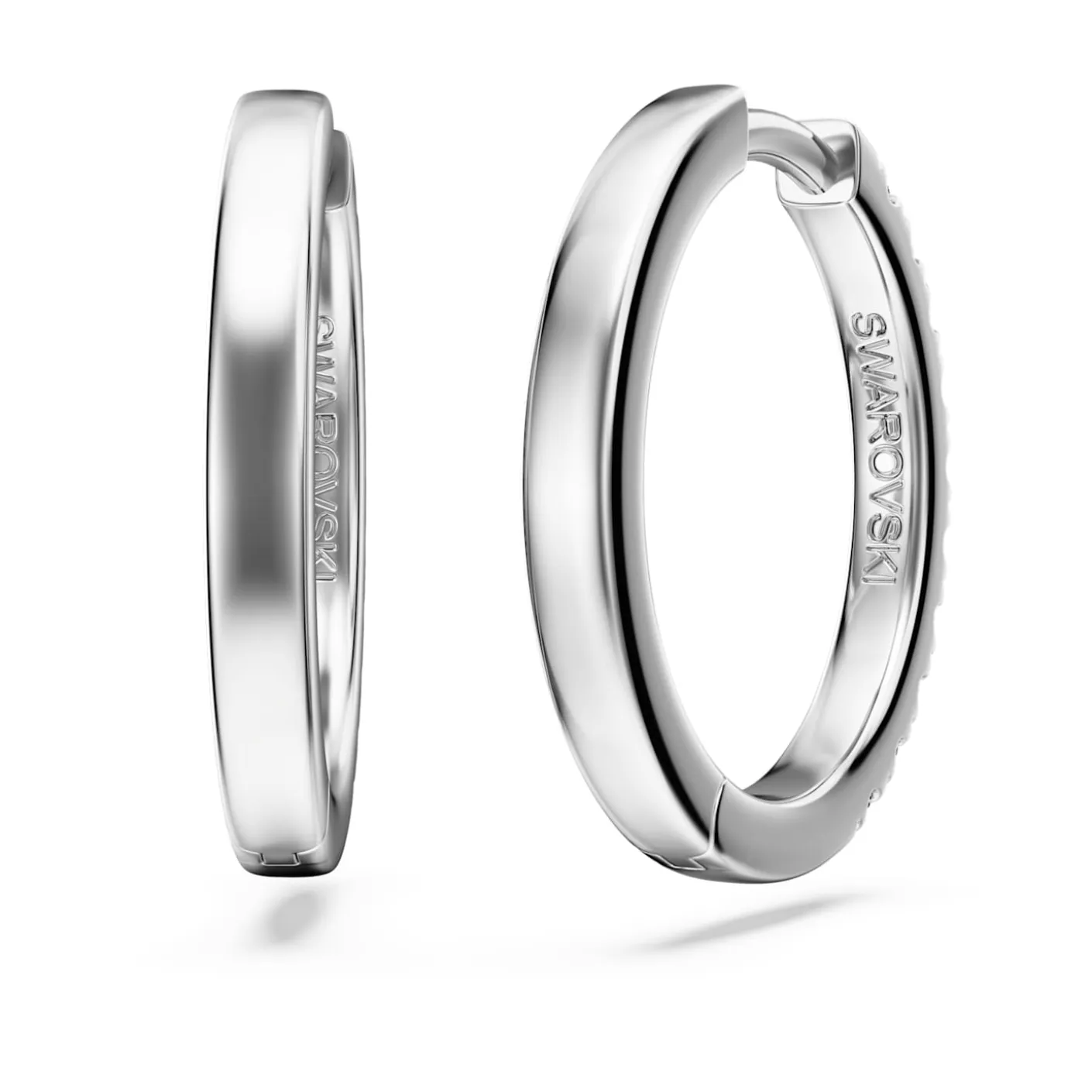 Eternity hoop earrings
