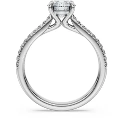 Eternity solitaire ring