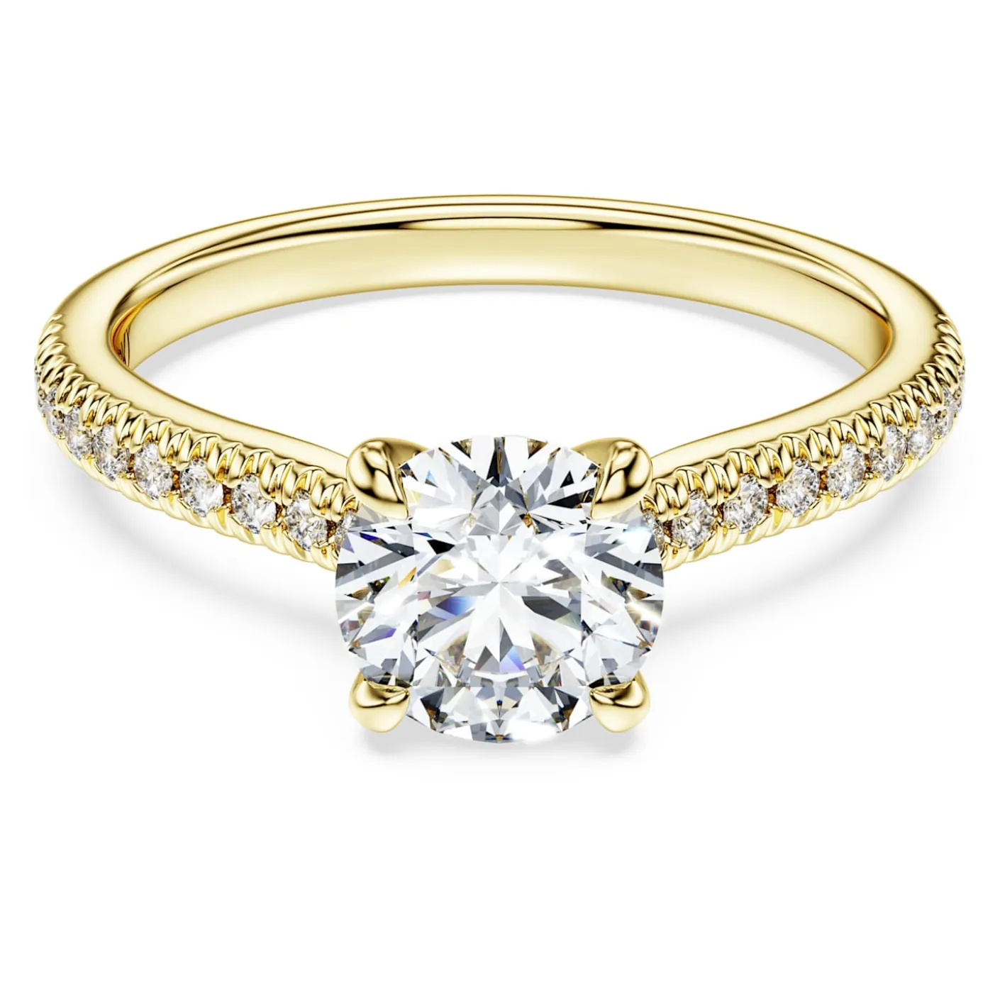 Eternity solitaire ring