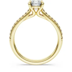 Eternity solitaire ring