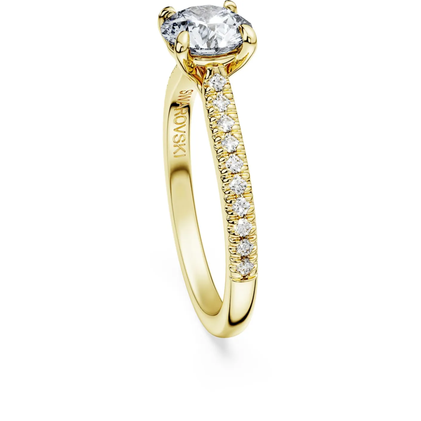 Eternity solitaire ring