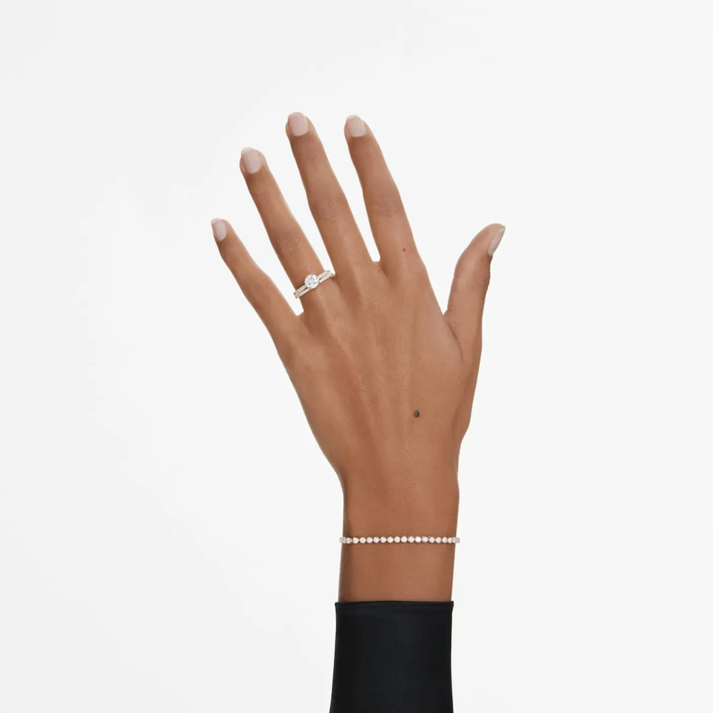 Eternity solitaire ring
