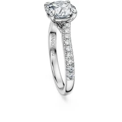 Eternity solitaire ring