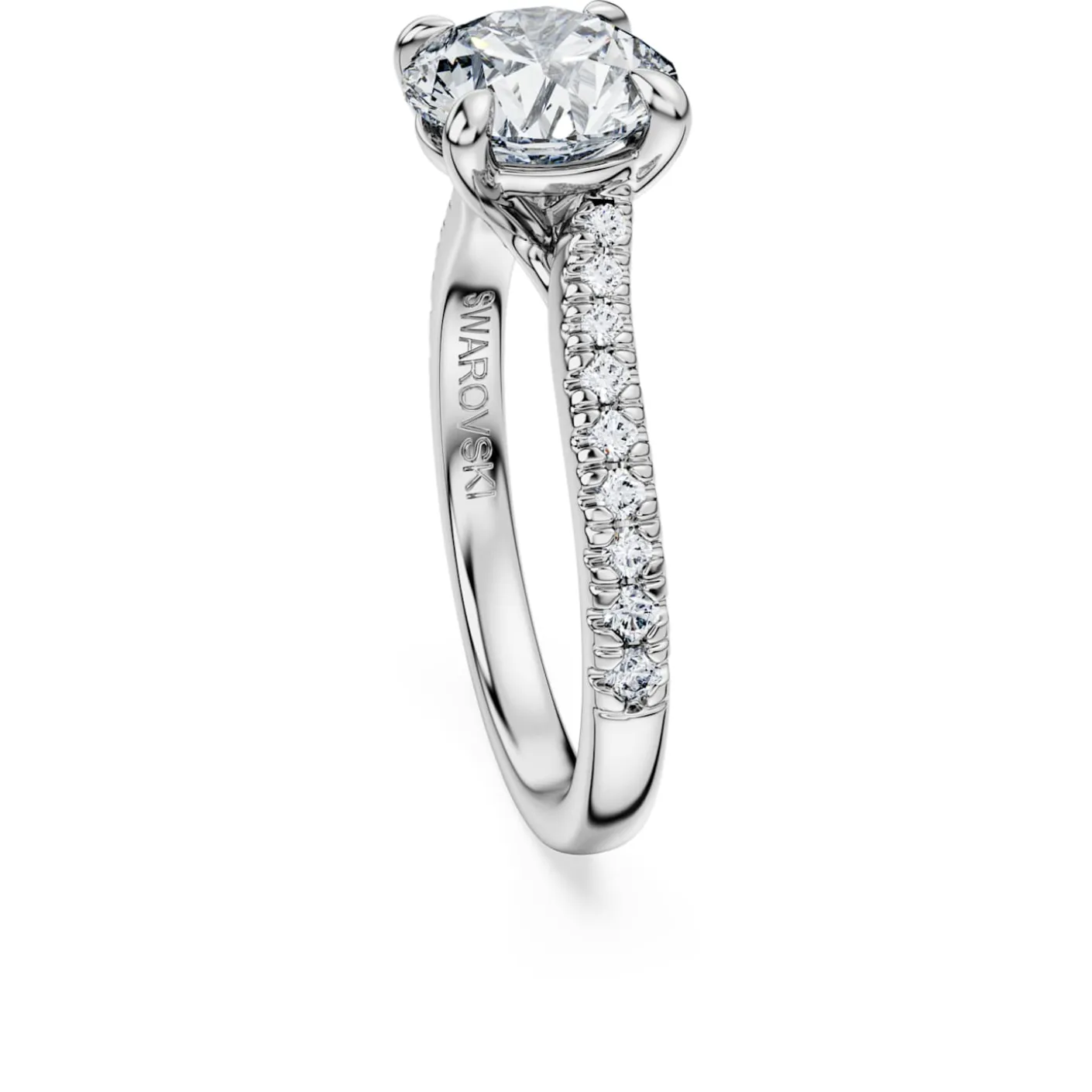 Eternity solitaire ring