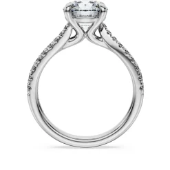 Eternity solitaire ring