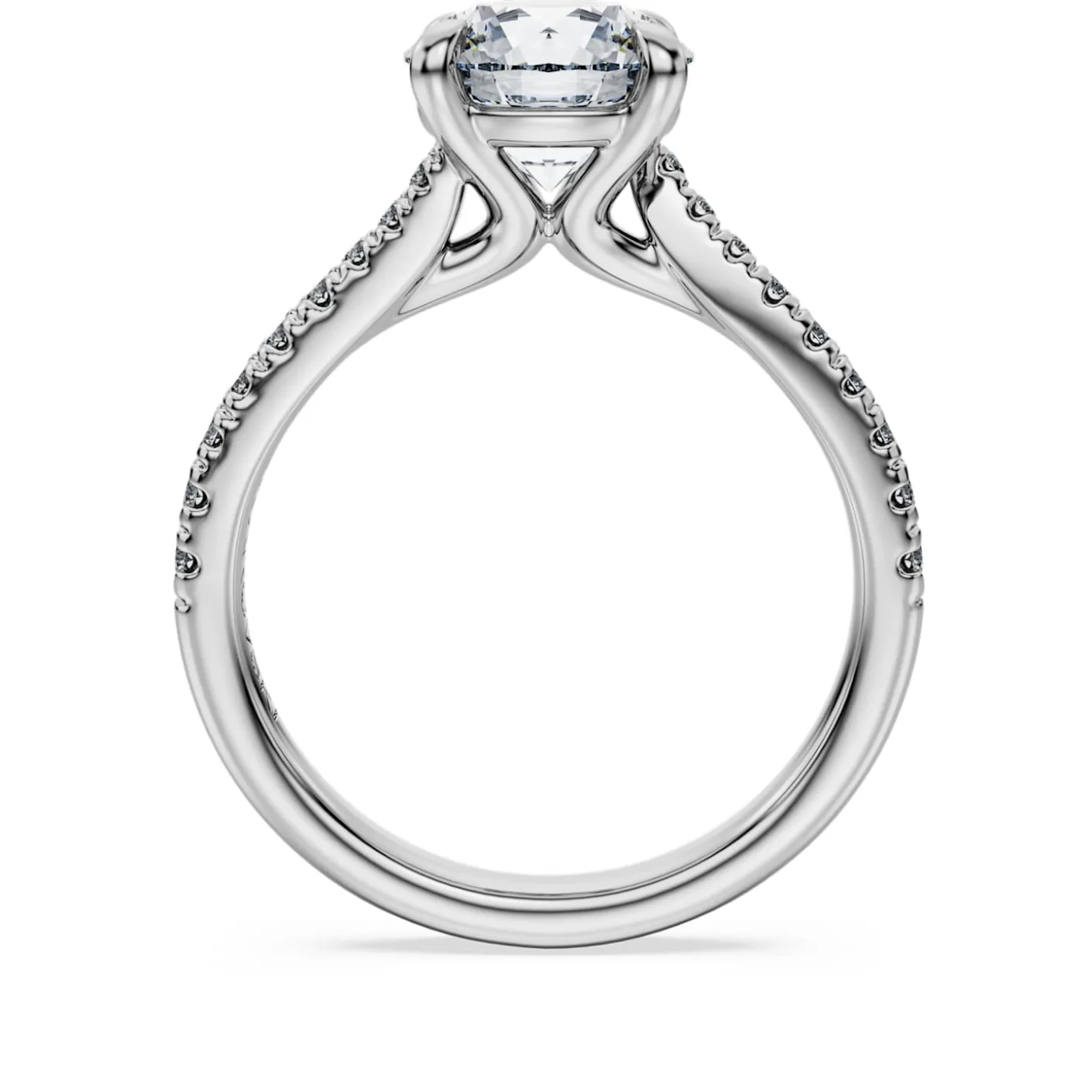 Eternity solitaire ring