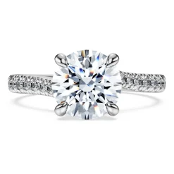 Eternity solitaire ring