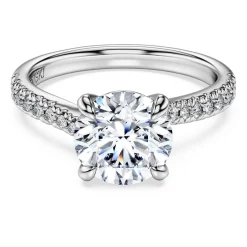 Eternity solitaire ring