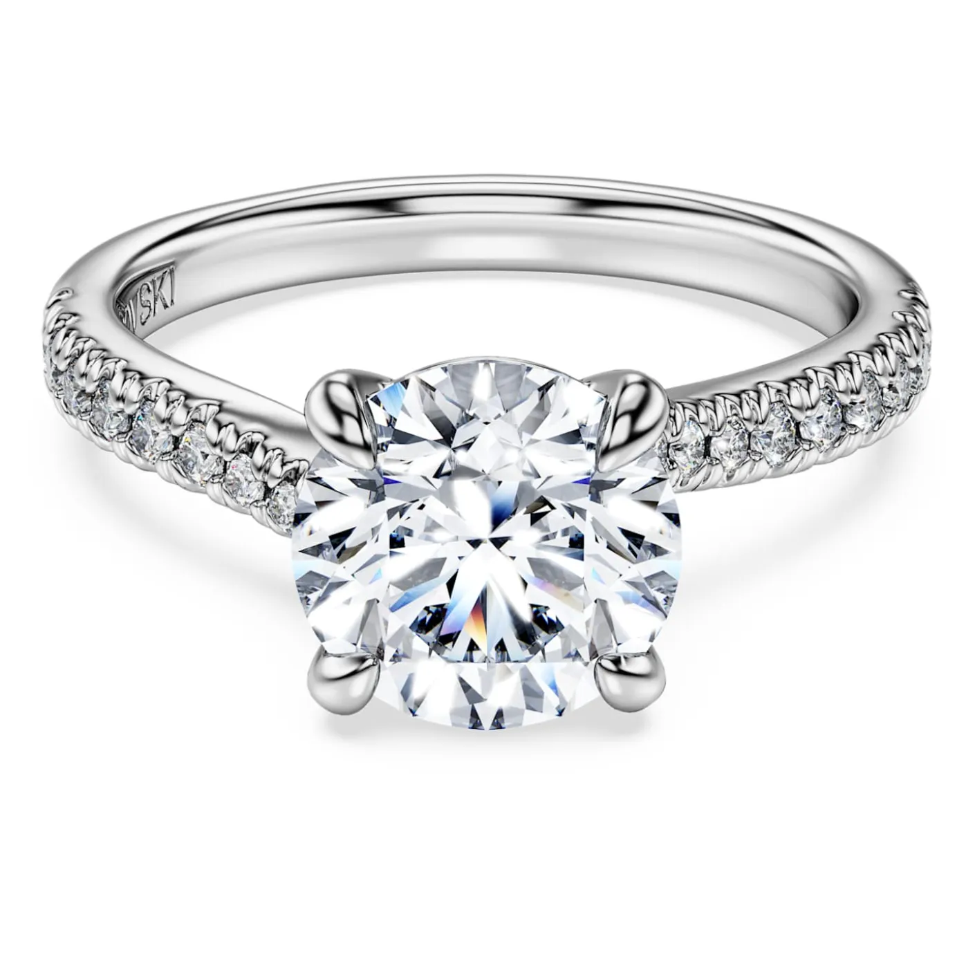 Eternity solitaire ring