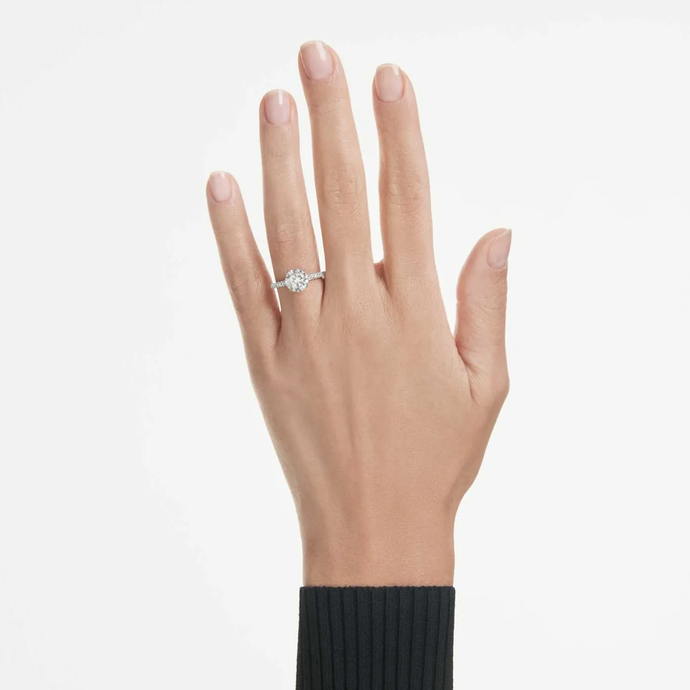 Eternity solitaire ring