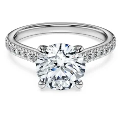 Eternity solitaire ring