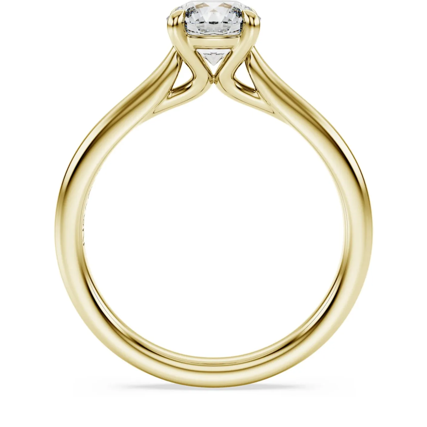 Eternity solitaire ring