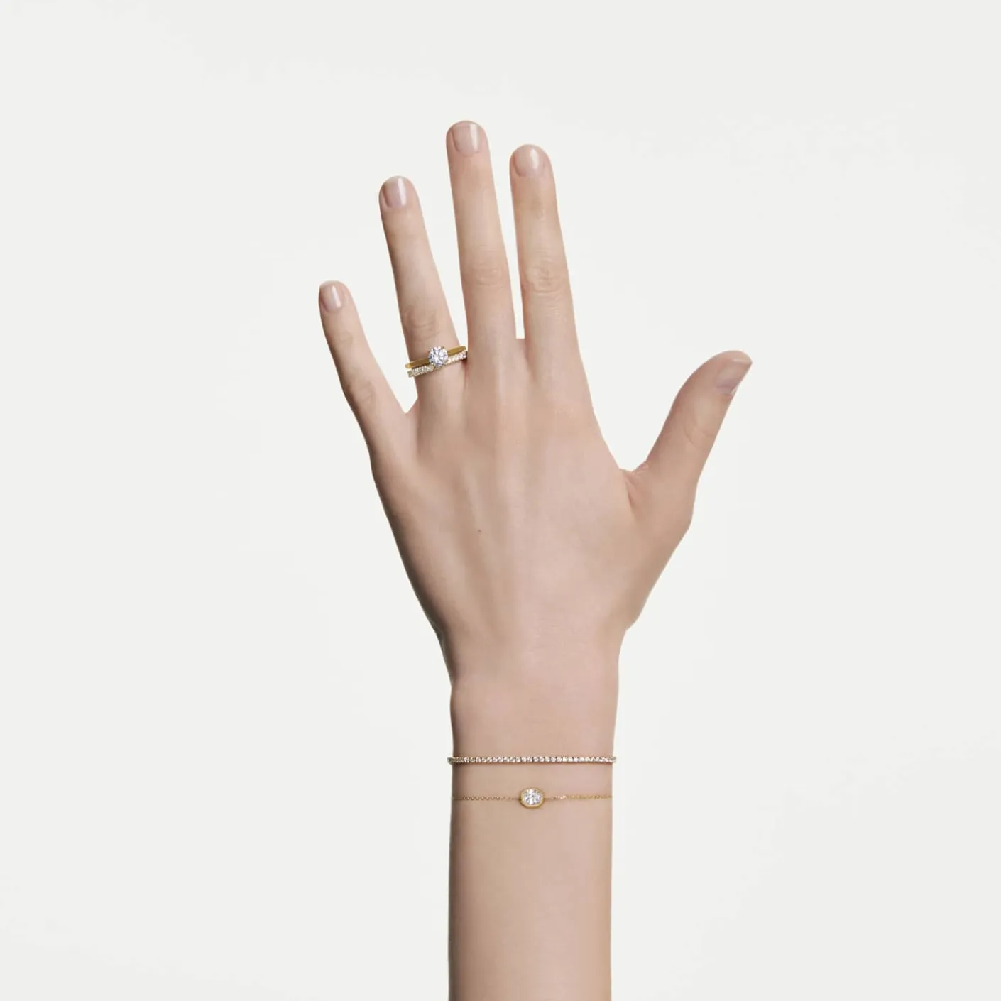 Eternity solitaire ring